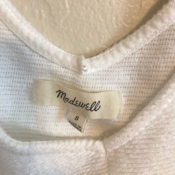 Madewell Front Tie Cotton Tank Top - Picture 2 of 4